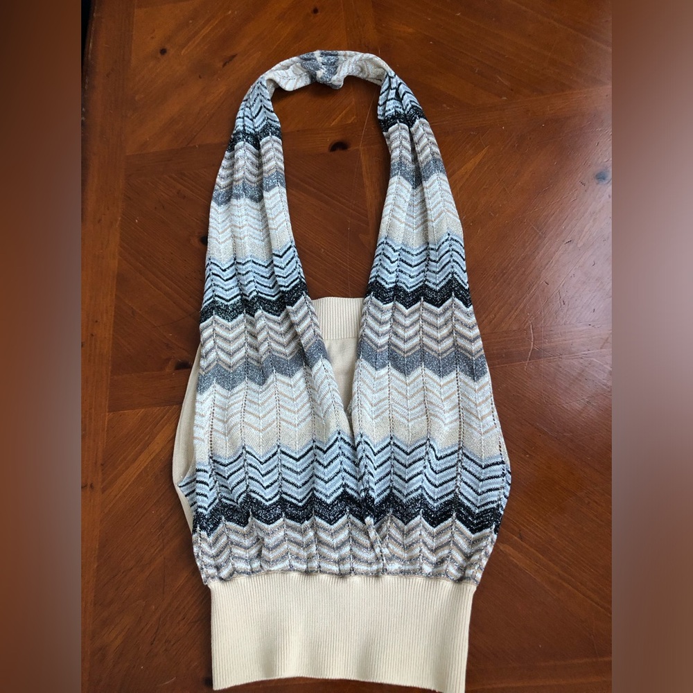 Arden B Beige Knit Sleeveless Top. Size XS